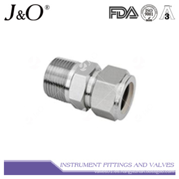 Tubo de montaje-Heteros Macho NPT rosca Conectores Instrument Pipe Fitting